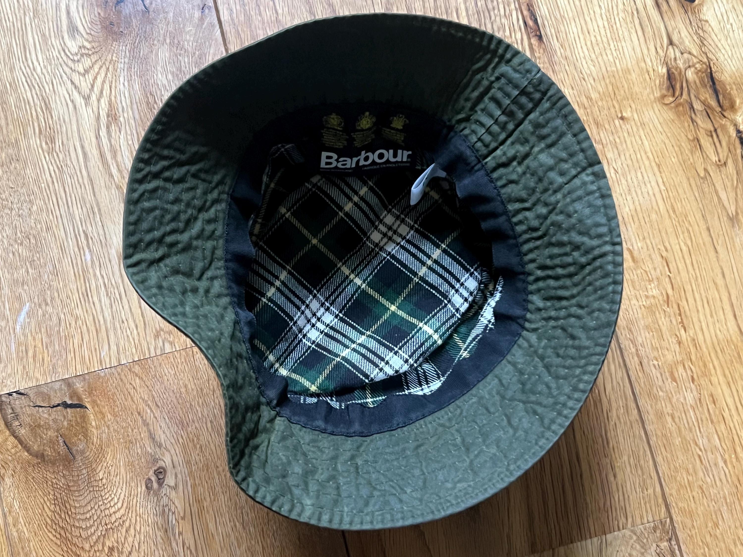 Barbour A115 バケットハット　英国製 リプルーフ済 BARBOUR A115 ヴィンテージ レインハット バブアー ワックス バケット
