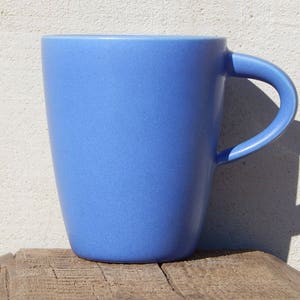 Scandinavian Vintage Höganäs Keramik Stoneware Blue Mug Pottery by Stengods Sweden Scandinavian Design
