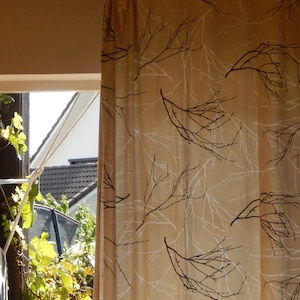 Finnish Fabric with Branches 100% Cotton Made in Finland Finlayson Ab 134 x 184 cm ( 53" x 72")