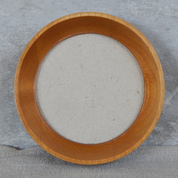 Round Wood Frame Etsy