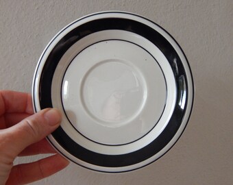 Arabia of Finland Black Faenza Saucer 1960s