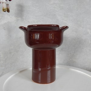 Vintage Ceramic Vase Medium Brown Vase LILL Estonia by designer Anu Rank Soans