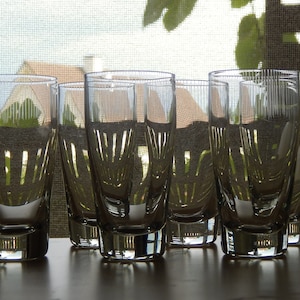 Shot Glass Set of 6  Vodka Glass,1970-s  Design Collectible Elegant Tableware