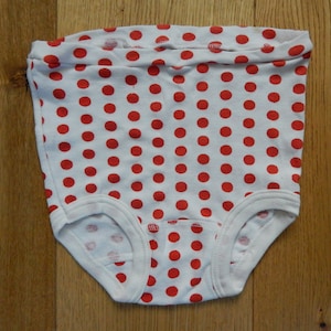 Girls Vintage Underwear Unused Vintage Red Underwear Underpants