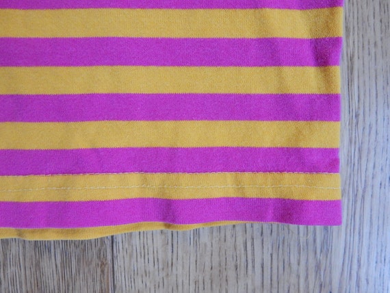 Marimekko Striped T- shirt Yellow Pink Kids long … - image 6