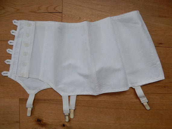 Girdle Soviet -Time Vintage White Suspender Girdle