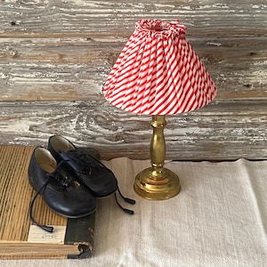 Fabric Lamp Shade Cover for Small Table Lamps or Wall Lights Cotton Candy Stripe Light Shade Table Lamp Shade - One of a Kind Ready to ship