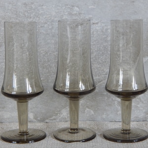 Shot Glass Set of 3  Vodka Glass,1970-s  Design Collectible Elegant Tableware