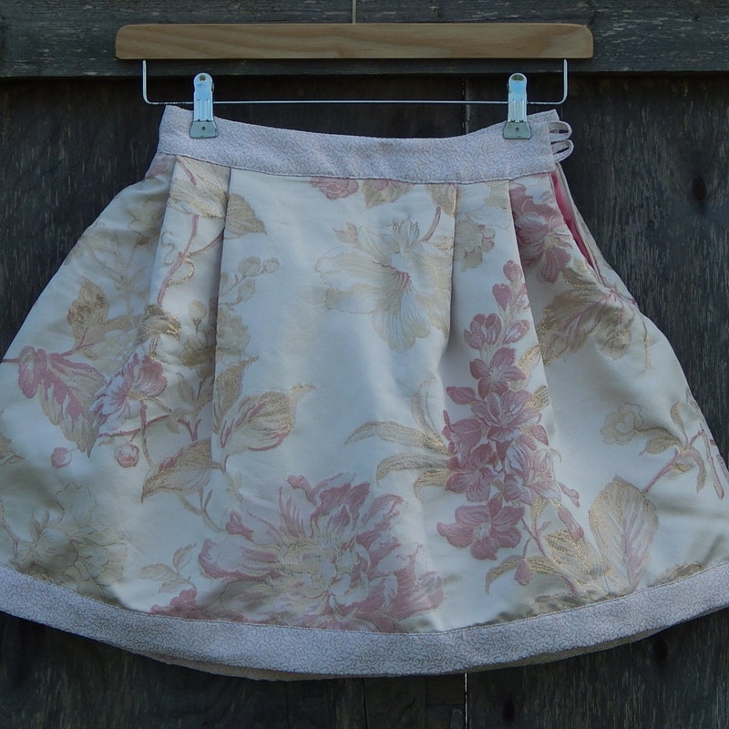 BEAU TAFFETA SILK SKIRT