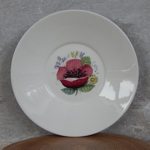 Arabia of Finland VALMU Saucer Designed by Esteri Tomula White Ceramic 1965- 1970 for Kaj Franck ND model