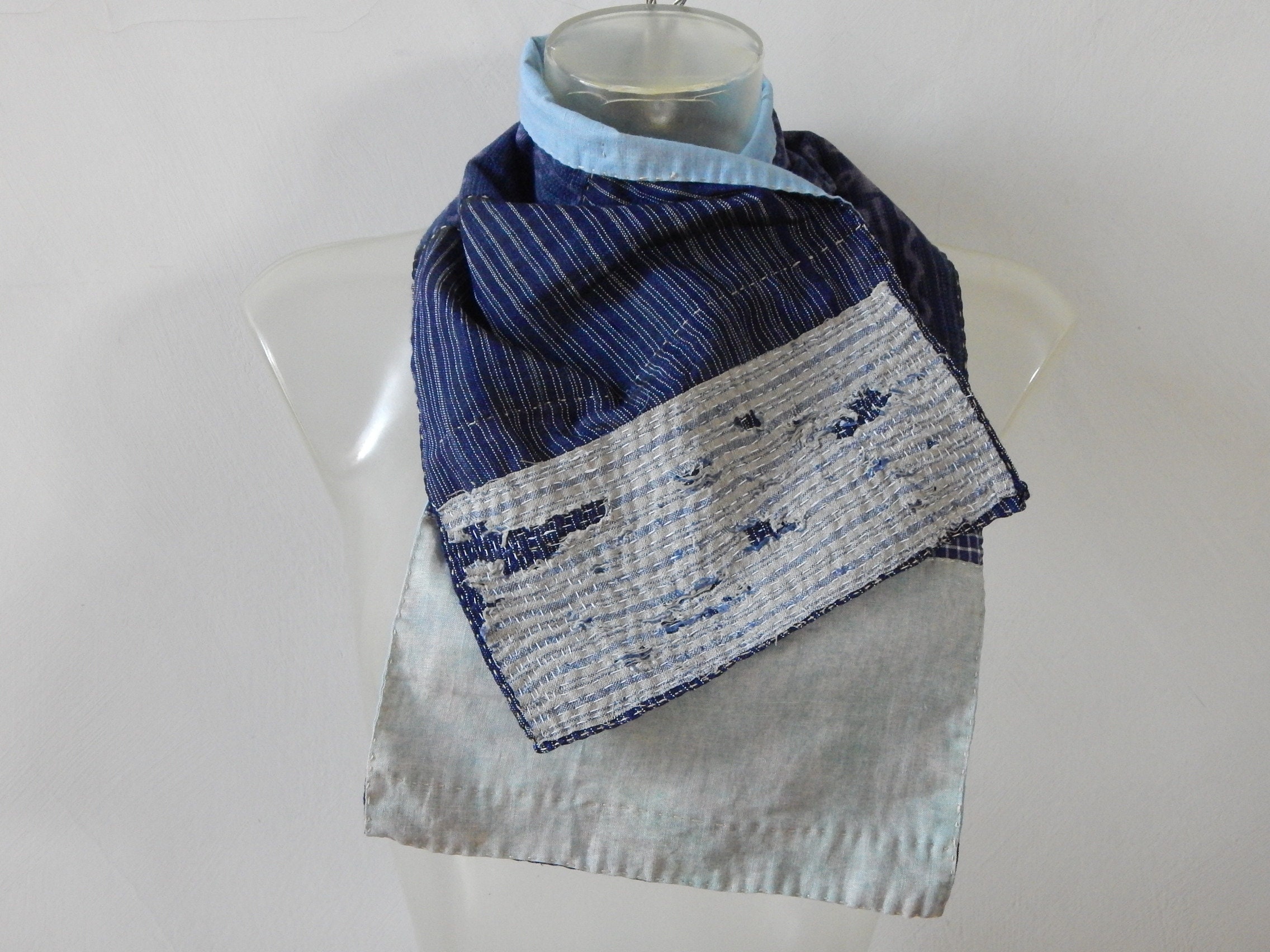 Patchwork Scarf Light Boro Neckwear Quilting Muffler