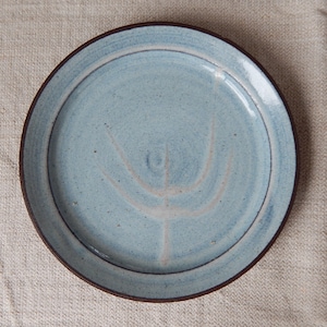 Vintage Hand Made Cake Plate Simple Rustic Design Plate ceramic Tableware