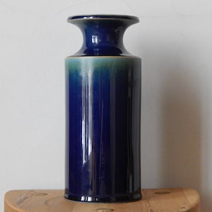 Gustavsberg Britt Louise Sundell Big Blue vase Sweden 1960 s Scandinavian Art Pottery Stoneware