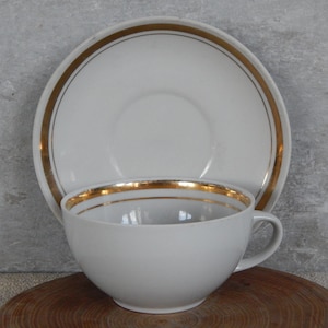 Riga Porcelain Factory Coffee Cup and Saucer  Design Restaurant Tableware Tea Cups and Saucers From  era 1980 s. RPR