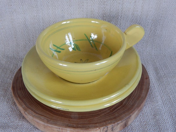 【公式】フジのお歳暮・冬ギフト Nittsjö Vintage Ceramic Hand Color, Yellow Saucers 2 and Cup その他