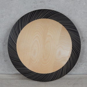 Vintage Wood Bowl Tray Simple Home Decor Scandinavian Tableware