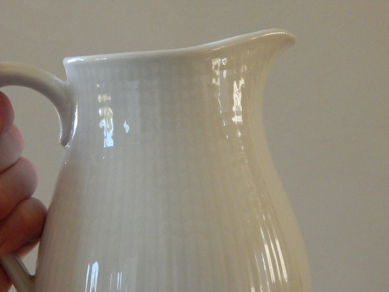 Scandinavian Vintage Rorstrand Ceramic Pitcher Milk Jug by Louise Adelborg Rostrand Sweden Scandinavian Design