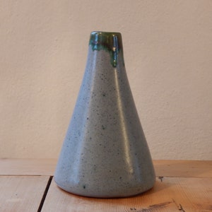 Vintage Ceramic Vase Green/ Blue 1960-s Decorative Vase Made In   Design Vase Retro Vase
