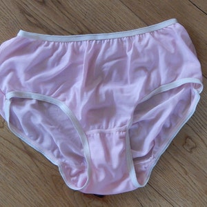 Size Small/ Medium Vintage Underwear Ladies Viscoze Polyester Knickers Pink Panties Made in Latvia 1980-s