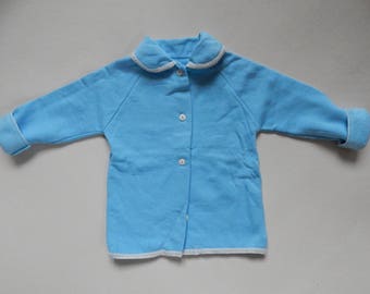 vintage Baby Cardigan Cotton Fulling Baby blouse, Inutilisé 100% coton