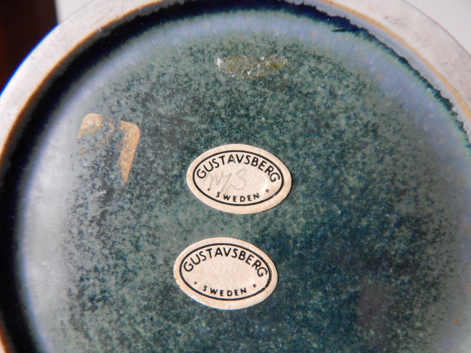 グスタフスベリ ブリット ルイーズ サンデル 背の高い青い花瓶