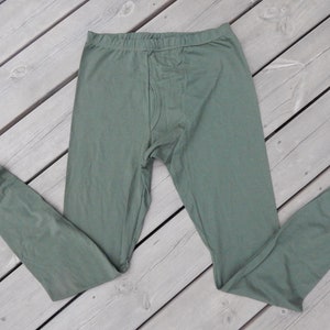 Vintage Winter Underwear Mens Army Green Cotton Mix Underpants, Underwear, Unused Size about 33-34