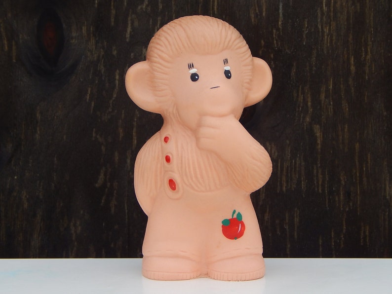 Rubber Toy Rubber Monkey Baby Bath Toy 1990 S. Collectible Etsy
