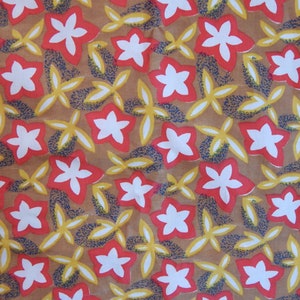 Vintage Floral Fabric Vintage  Printed Polished Cotton Retro Fabric 4 meters, 4.37445 yards