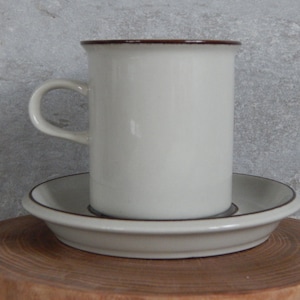 Arabia of Finland Fennica Coffee Cup and Saucer Ceramic Ceramic Cup and Saucer 1970s