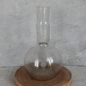 Vintage Laboratory Glass Bottle ,1970-s  Science Glass Collectible