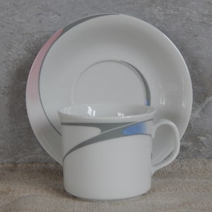 Scandinavian Vintage Rorstrand GALAXY Coffee Cup with Saucer Jackie Lynd by Rostrand Sweden Scandinavian Design 1960 s.