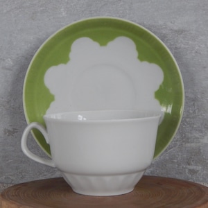 Riga Porcelain Factory Coffee/ Tea Cup And Saucer  Design Tea Cup and Saucer  era 1980 s.  Tableware