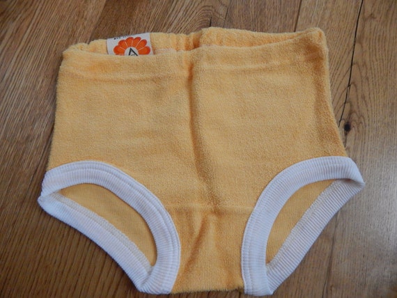 Set of 2 Vintage Underwear Girls/boys Cotton Panties Unused White Underpants  With Yellow Rose Pattern 100% Cotton 12 14 Years -  Canada
