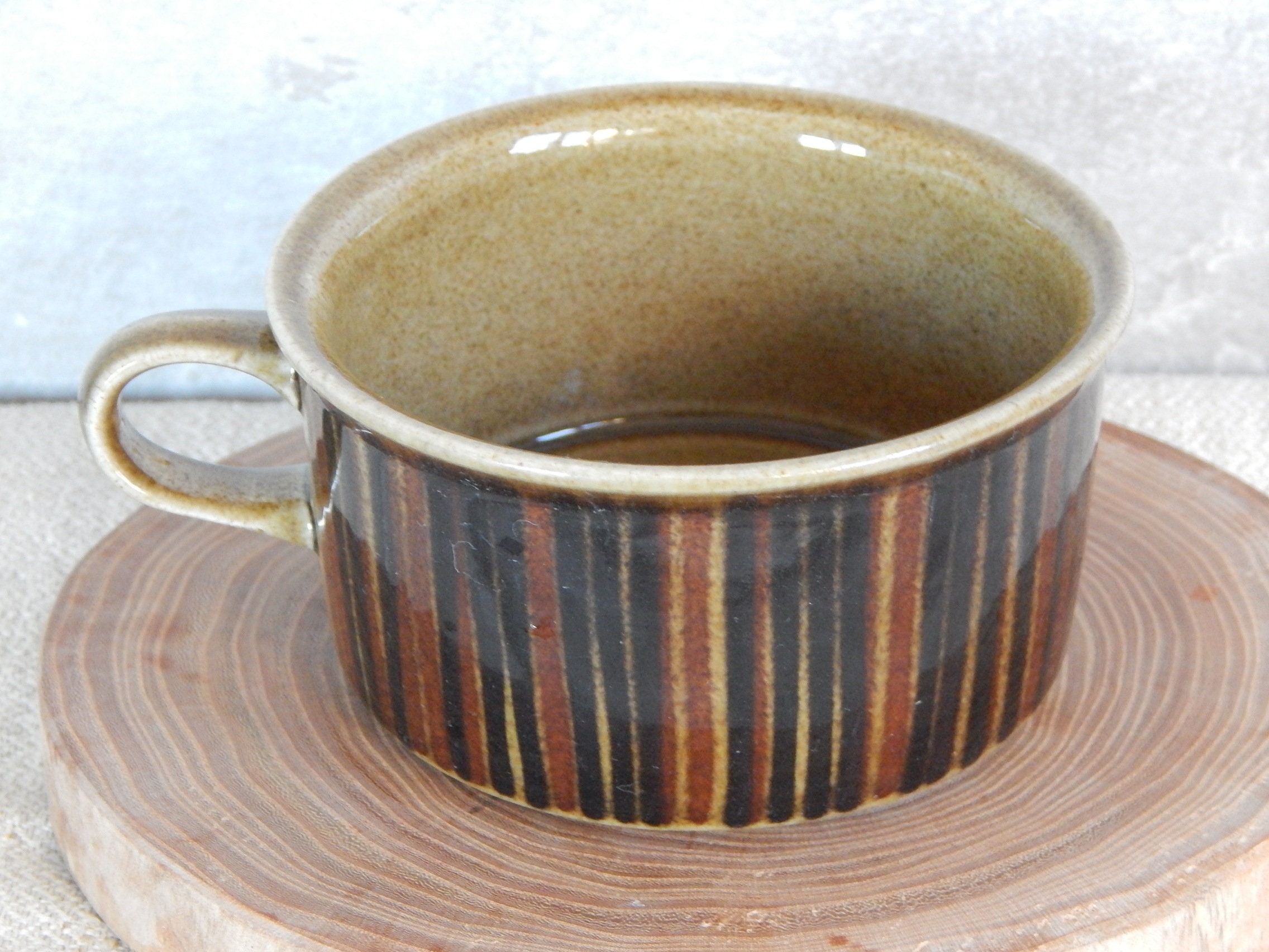 Arabia of Finland Kosmos Tea Cup Hand Painted Stoneware Arabia of Finland Kosmos Tea Cup Hand Painted Stoneware