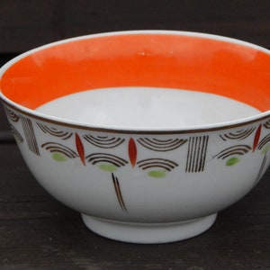 Vintage Bowl Dessert Salad Candy Bowl Tableware Hand Painted   Kitchen  era 1960-s.
