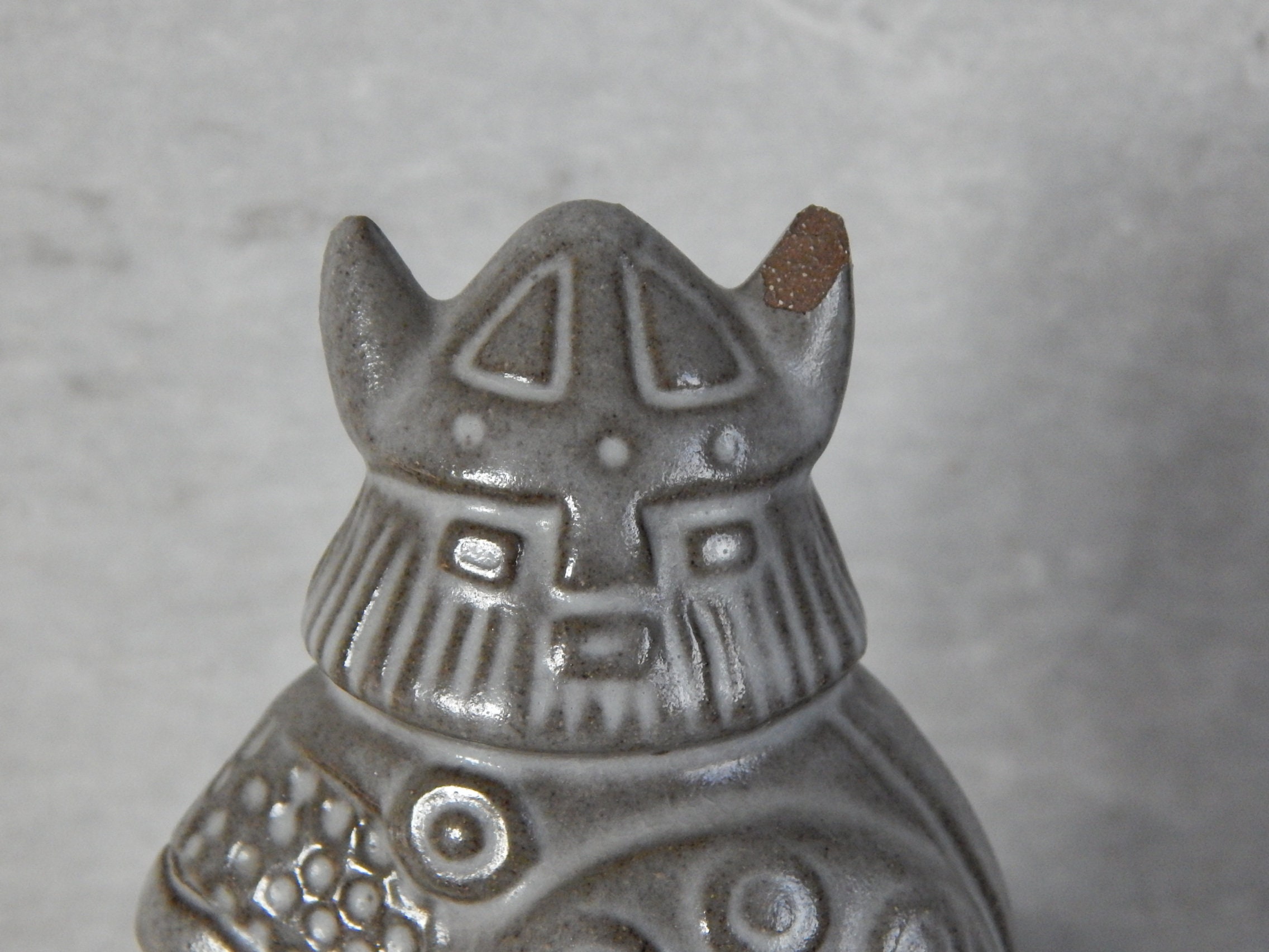 Vintage Upsala Ekeby Sweden Ceramic Viking Figurine