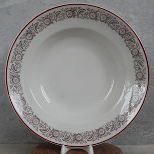 Vintage Riga Porcelain Factory Collectible Deep Plate/ Soup Bowl,  era 1960.s s. Tableware