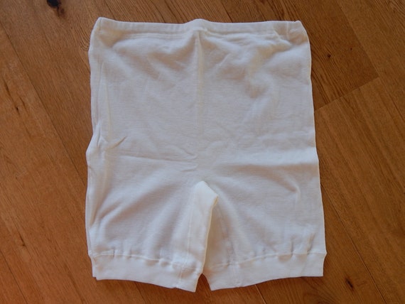 Vintage Cotton Underwear Ladies Unused White Cott… - image 7