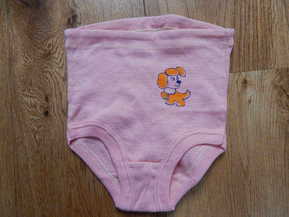 Vintage Underwear Toddler Girls Pink Puppies Panties 100% Cotton Unused  Underpants 4-5 Years -  Norway