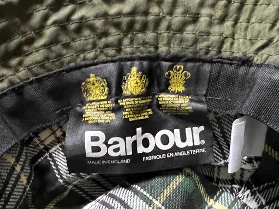 BARBOUR A115 Vintage Rain Hat Barbour Wax Bucket Hat - Retro
