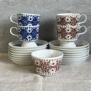 Arabia of Finland ALI-serien kaffekopp och fat 1961-1973 Raija Uosikkinen Kaj Frank/ Kaarina Aho NC-cup