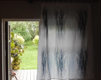 Set of 2 Marimekko 1957 Maija Isola Suomi- Finland "HEINÄ" Curtain light fabric 100 cotton
