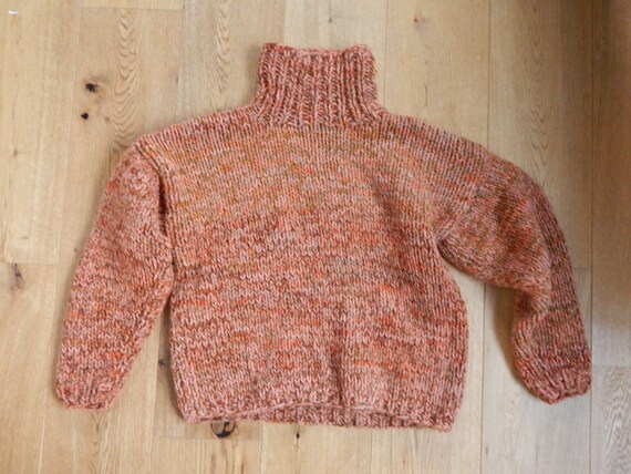 Scandinavian Vintage Chunky Knit adult Sweater Ha… - image 4