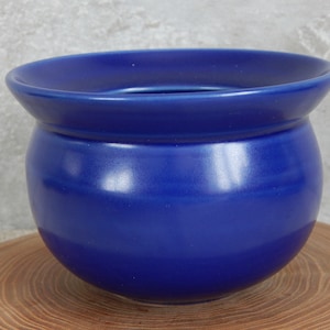 Scandinavian Vintage Höganäs Keramik Midnight blue Almond Bowl Stoneware