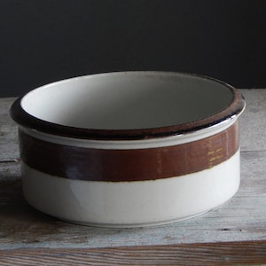 Arabia of Finland Karelia Big Bowl Handpainted Designed by Anja Jaatinen Winquist Ceramic Plate 1970s