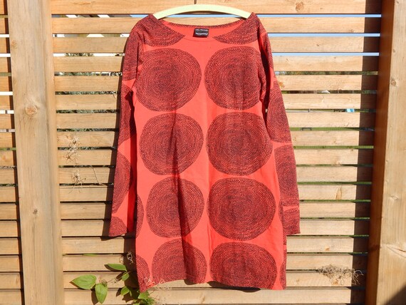 Marimekko Tunic/ Dress Red Black Pippurikerä Patte
