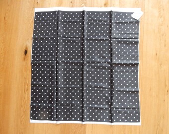 Set of 2  Vintage Shawl Coupones Black/ White Polka Dot Shawl Acetate Shawl, Bright Accessory April 1993. Made in  NOS