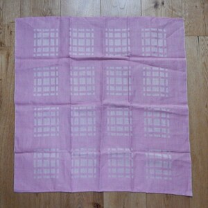 Vintage Linen Tablecloth Checkered Retro Home Decor/ Vintage Decor 1970s. Scandinavian design, Unused