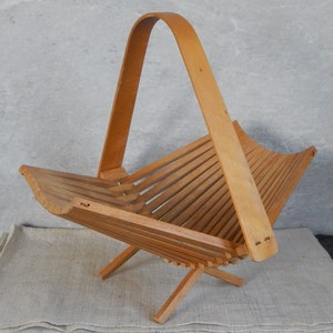 Vintage Wood Fruit Bowl Wooden Basket Home Decor Wooden Collapsible Table Decor
