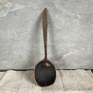 Very Old Antique Spoon Big Wooden Spoon Kitchen Utensils Rustic Kitchen decor Wood Spoon Country Kitchen